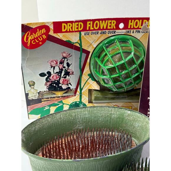 Vintage Flower Frog Candle Holder Lot Posy Flower Fashioner Vogue Dazey Kenzan - Picture 6 of 11